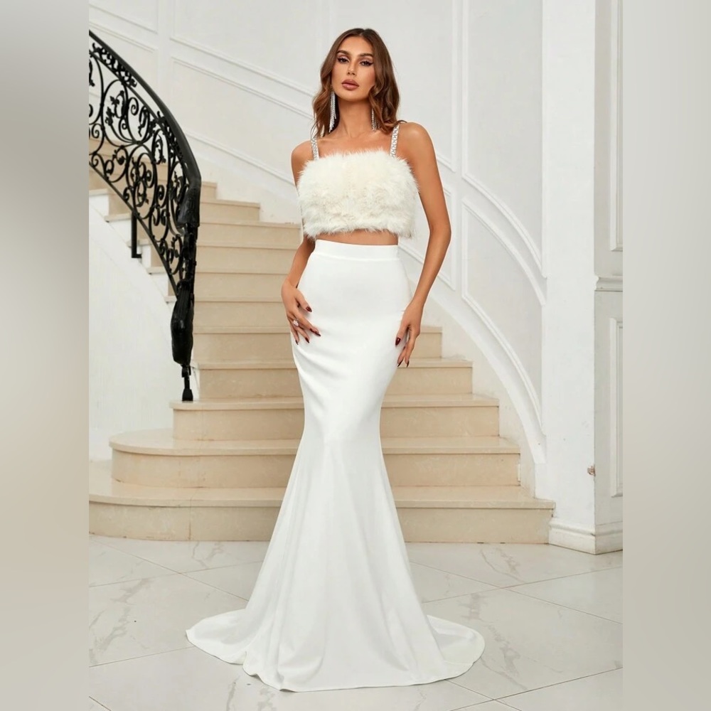 Wedding Bridal Set & Mermaid Skirt Size 6 Medium